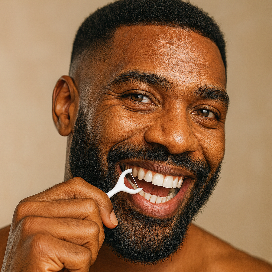 Coral Oral floss picks pack with convenient storage case