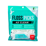 Dental floss picks with travel case for daily oral care
