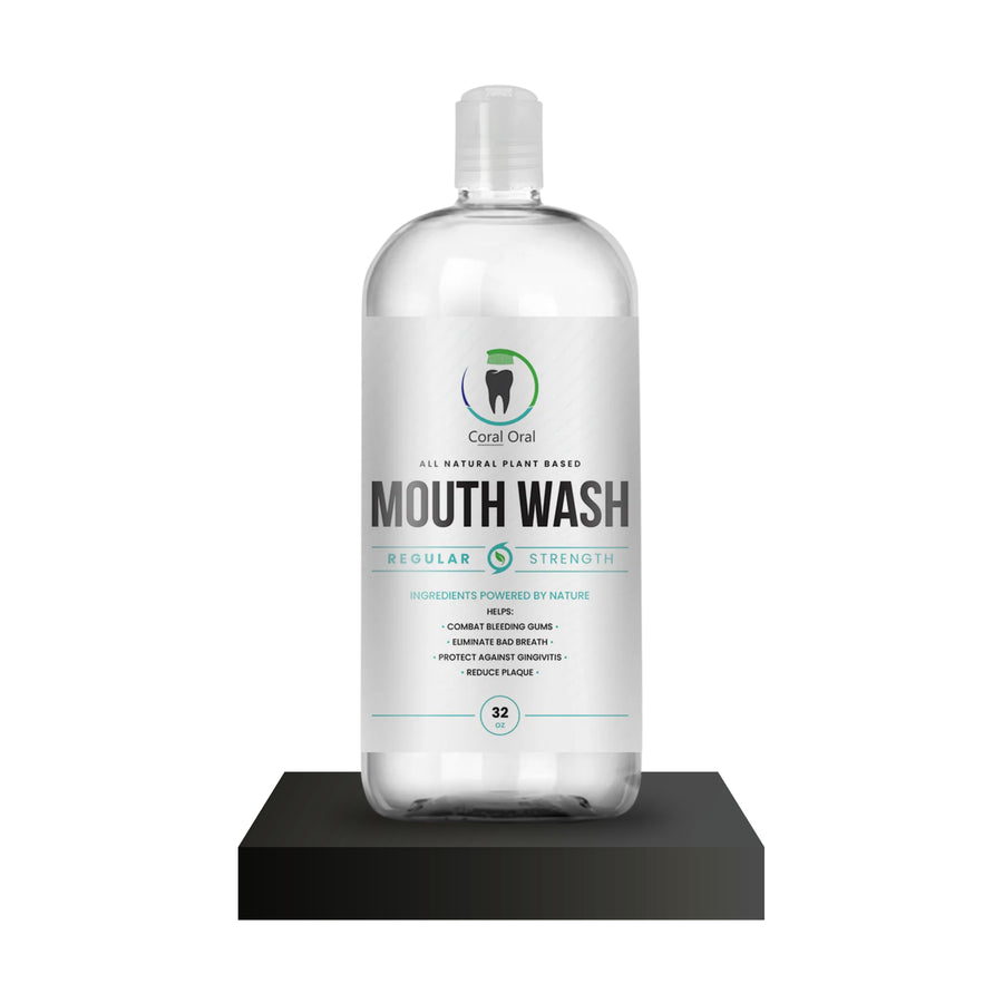 Peppermint mouth wash designed to support fresh breath daily