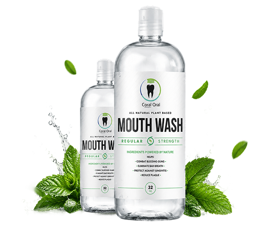 Coral Oral natural mouthwash promotional banner