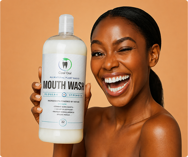 Peppermint mouth wash for a clean mouth and lasting freshness