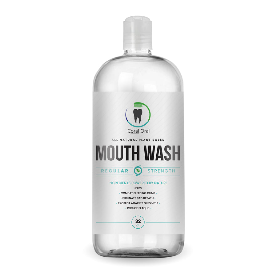 Coral Oral peppermint mouth wash 32oz for oral hygiene